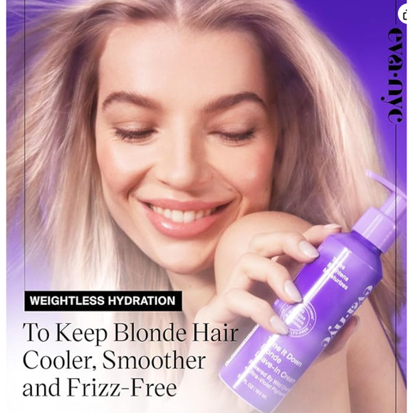 Eva NYC Tone It Down BLONDE Leave In Cream w/Wild Cherry Bark Neutralize 5.4 oz - Picture 2 of 7